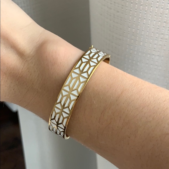 Breeze Block Enamel Bangle Bracelet Stella & Dot - Picture 2 of 3